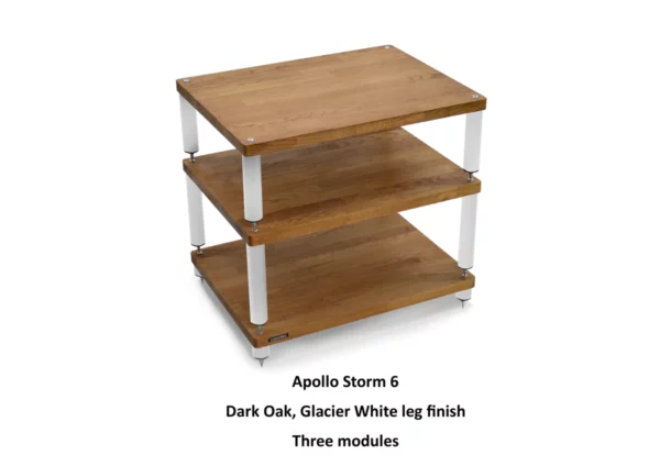 Apollo Storm 6 Rack Dark Oak Finish - Image 2