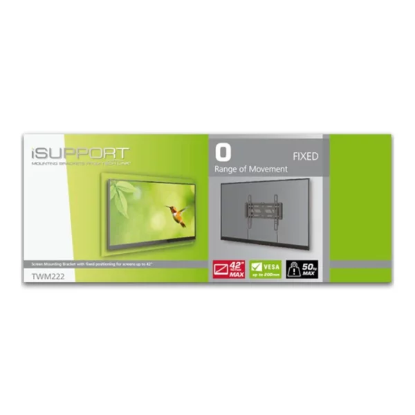 iSupport SMALL Ultra Slim Flat Fixed Wall Mount for TVs 17-32 - Image 2