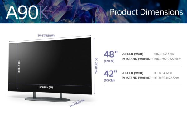 SONY "42&48" A90K TV Model BRAVIA XR MASTER Series - Image 3