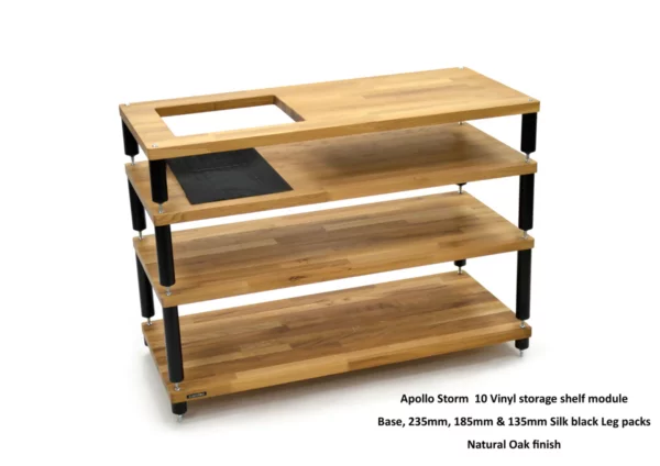 Atacama Apollo Storm 10 HIFI Modular hifi rack (Natural Oak Finish) - Image 3