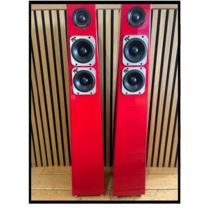 Ex-Display (Red Pair) Totem Tribe-Tower Floorstanding Speakers