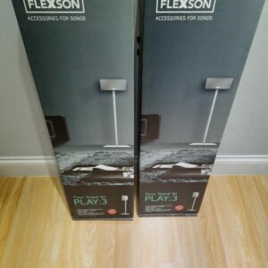 Flexson FLXP3FS1011 Pair Of White Floor Stands for Sonos Play 3 (Ex-display)