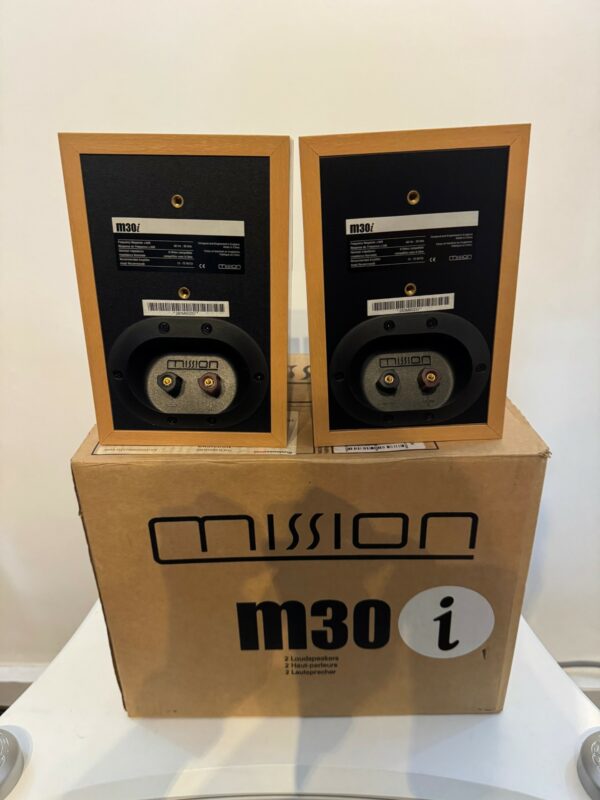 Mission M30i Bookshelf Speakers (Light Oak) - Image 3