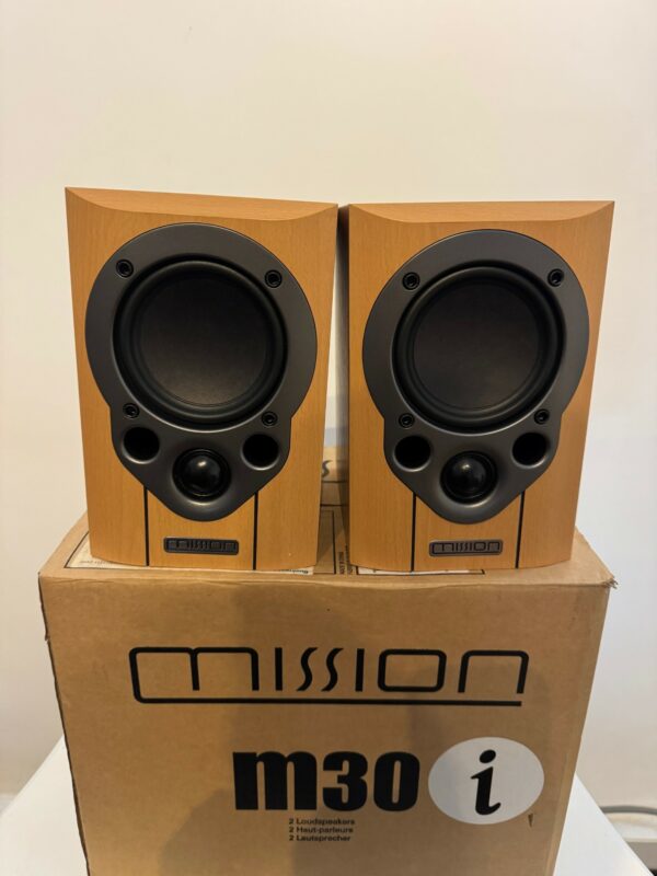 Mission M30i Bookshelf Speakers (Light Oak)