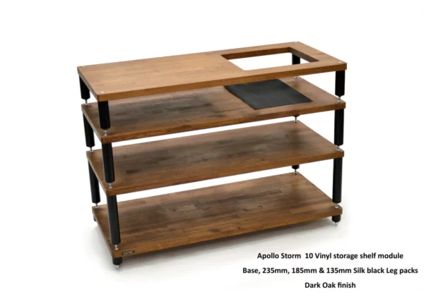 Atacama Apollo Storm 10 HIFI Modular hifi rack (Dark Oak Finish) - Image 3