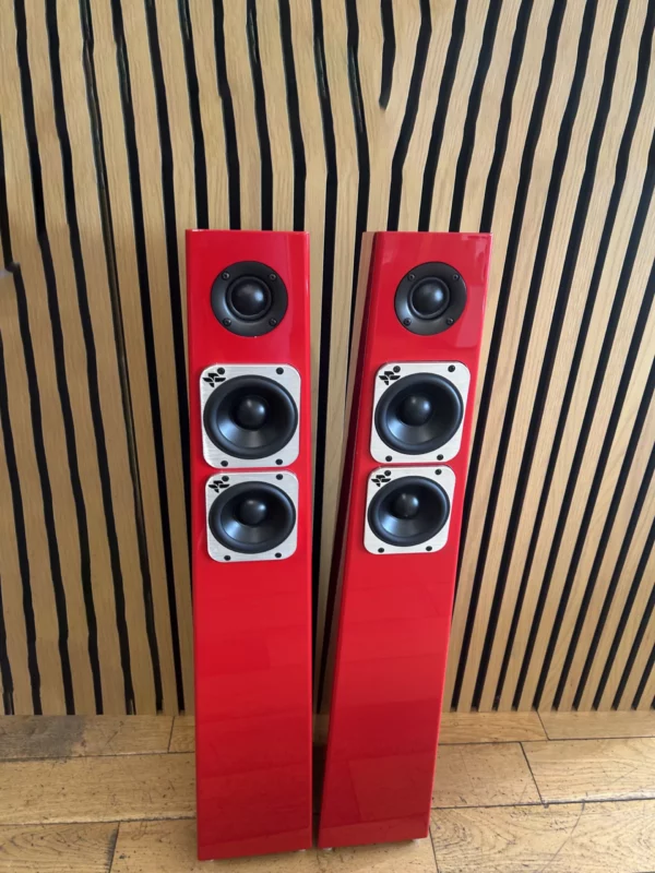 Ex-Display (Red Pair) Totem Tribe-Tower Floorstanding Speakers