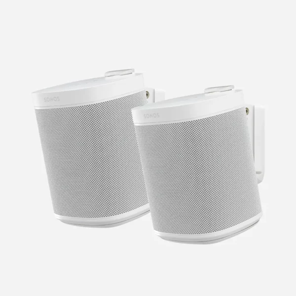 -Clearence Item- Flexson Sonos One Wall Mount Pair White- Compatible with One, SL, or Play 1 - Image 3