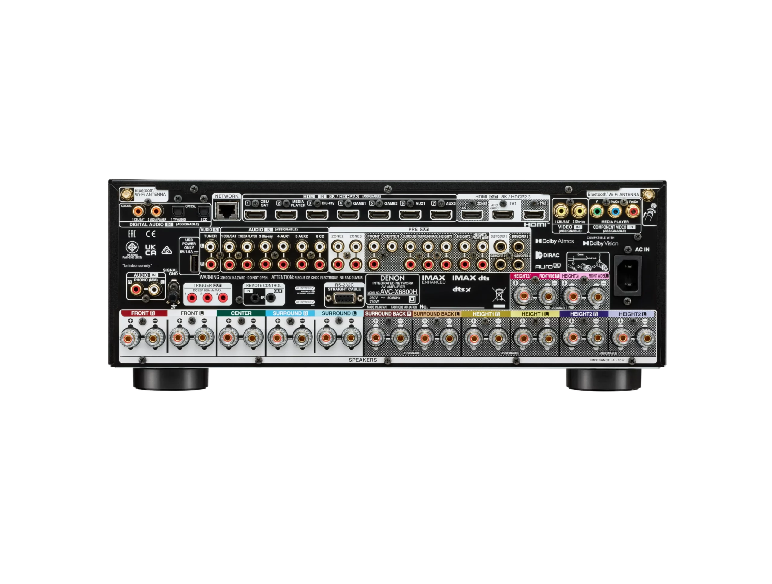 AVC-X6800H 11.4 Ch. 205W 8K AV Receiver with HEOS® Built-in - Image 6